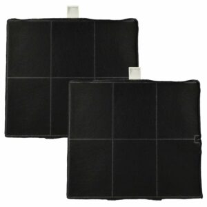 2x Filtro de Carvão Ativado de Substituição para Bosch DHZ5135 - Exaustor Bosch - 25.5 x 22.5 x 2.3 cm
