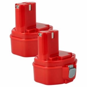 2x Bateria compatível Makita 1434, 1422, 1422 192600-1, 1433, 1420 - 1500 mAh, 14.4 V, NiMH