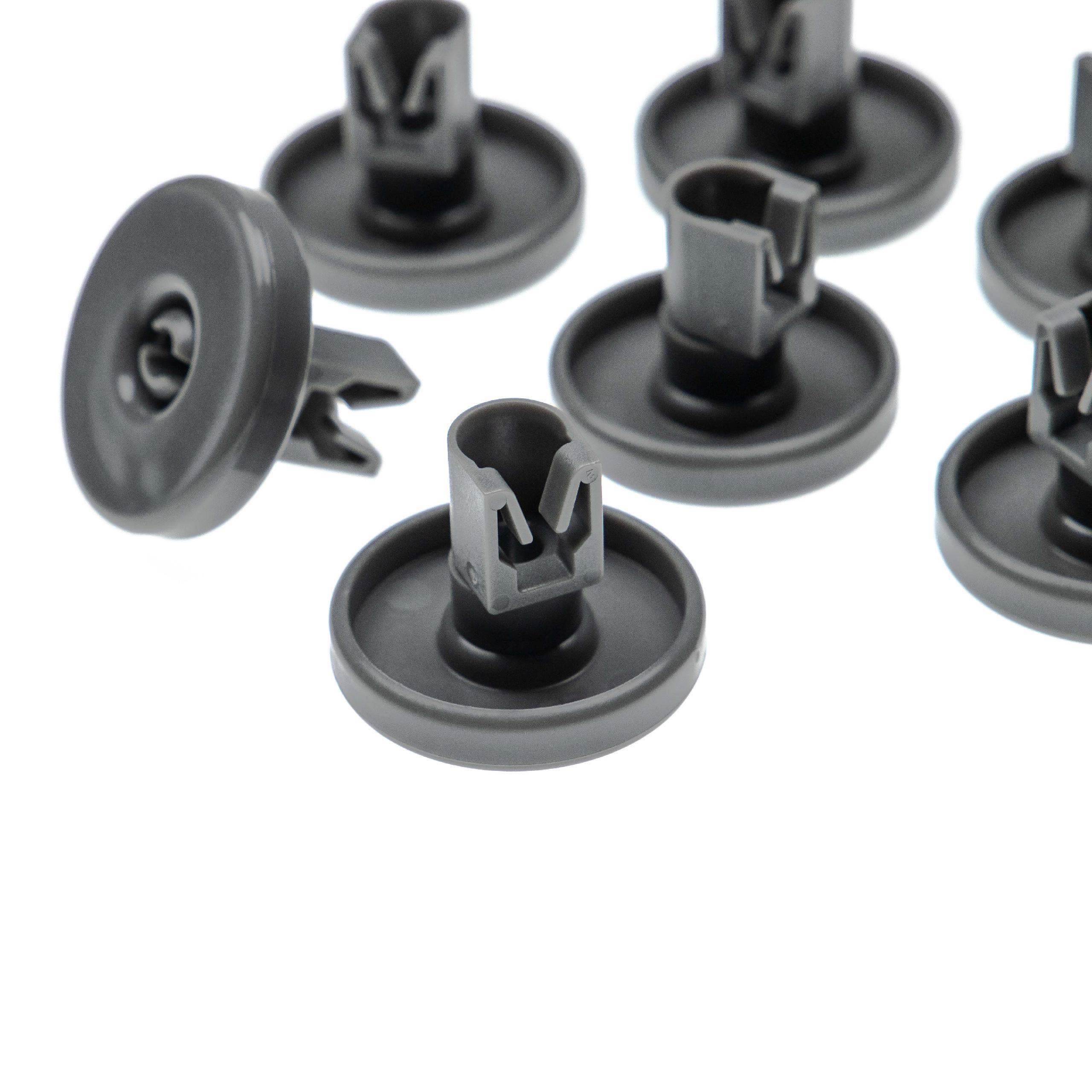 8x Rolos para Cesto Inferior de Máquina de Lavar Louça vhbw - Compatível com Electrolux/Zanussi - ⌀ 40 mm - Image 2