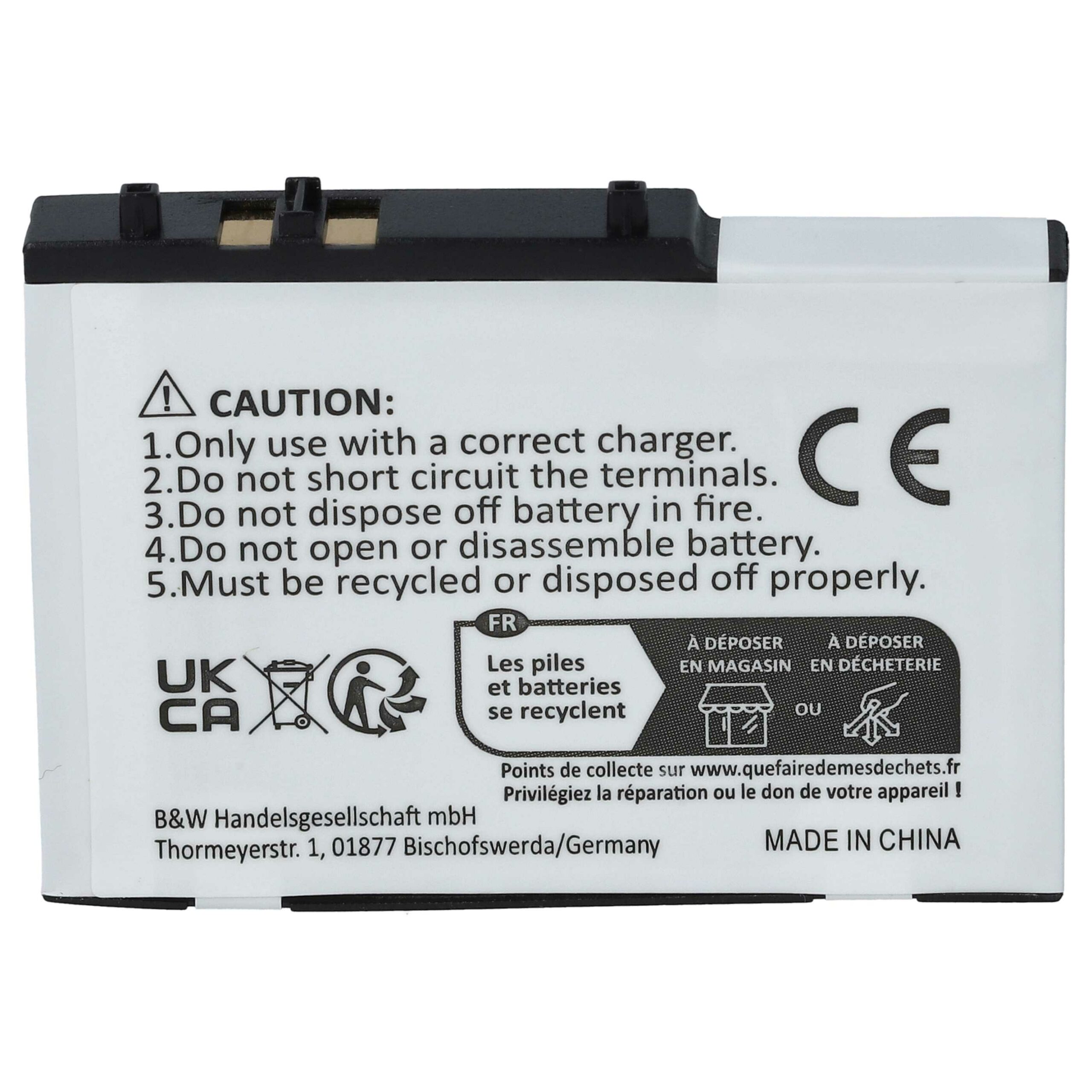 Bateria vhbw para Nintendo USG-001, USG-003 - 900 mAh 3.7 V Li-Ion - Image 4