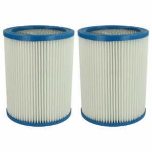 2x Filtro de Cartucho para Aspirador Fein (substitui 31322765009, 4014586261454) vhbw