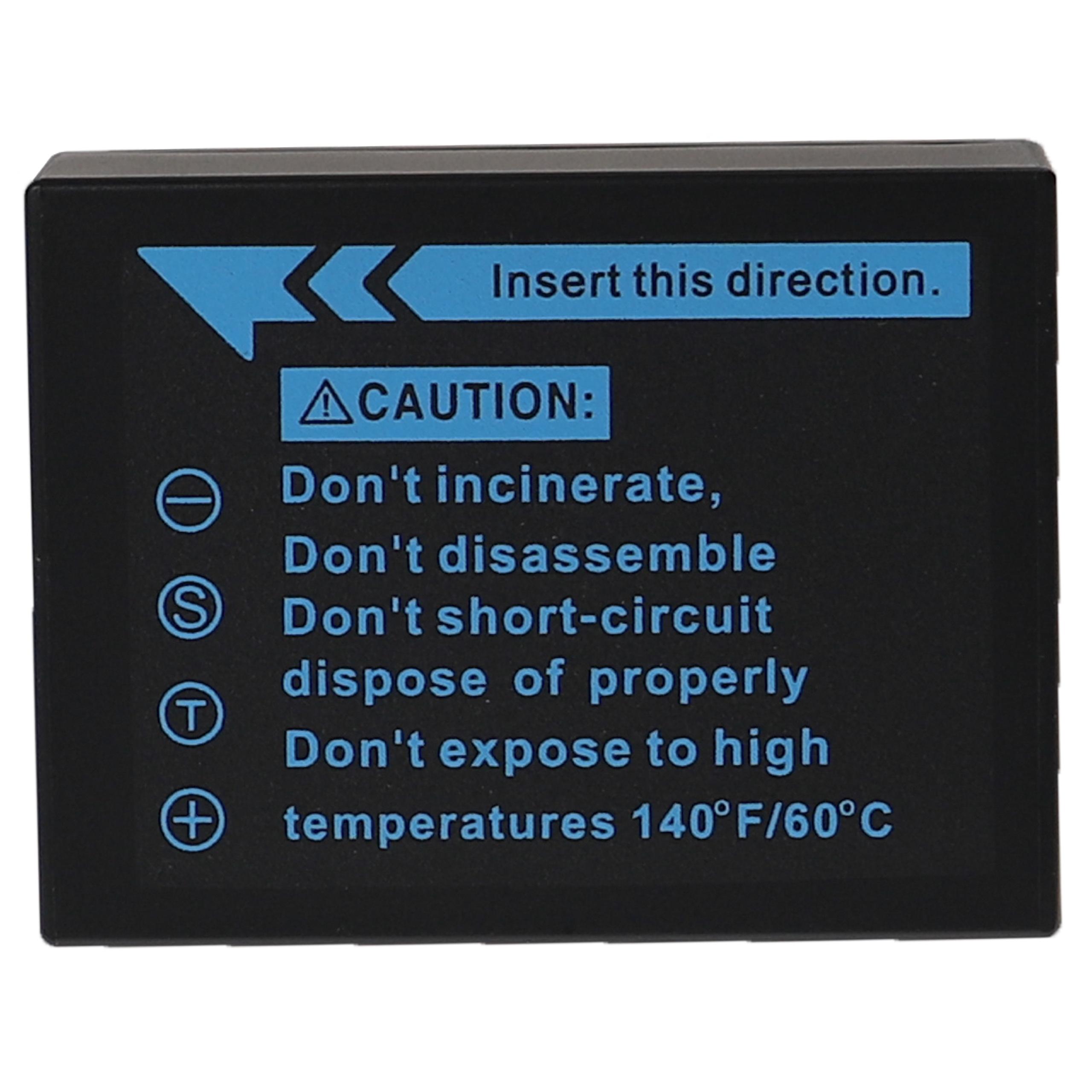 Bateria EXTENSILO para Fujifilm NP-W126/NP-W126s - 1140mAh, 7.2V, Li-Ion - Image 2
