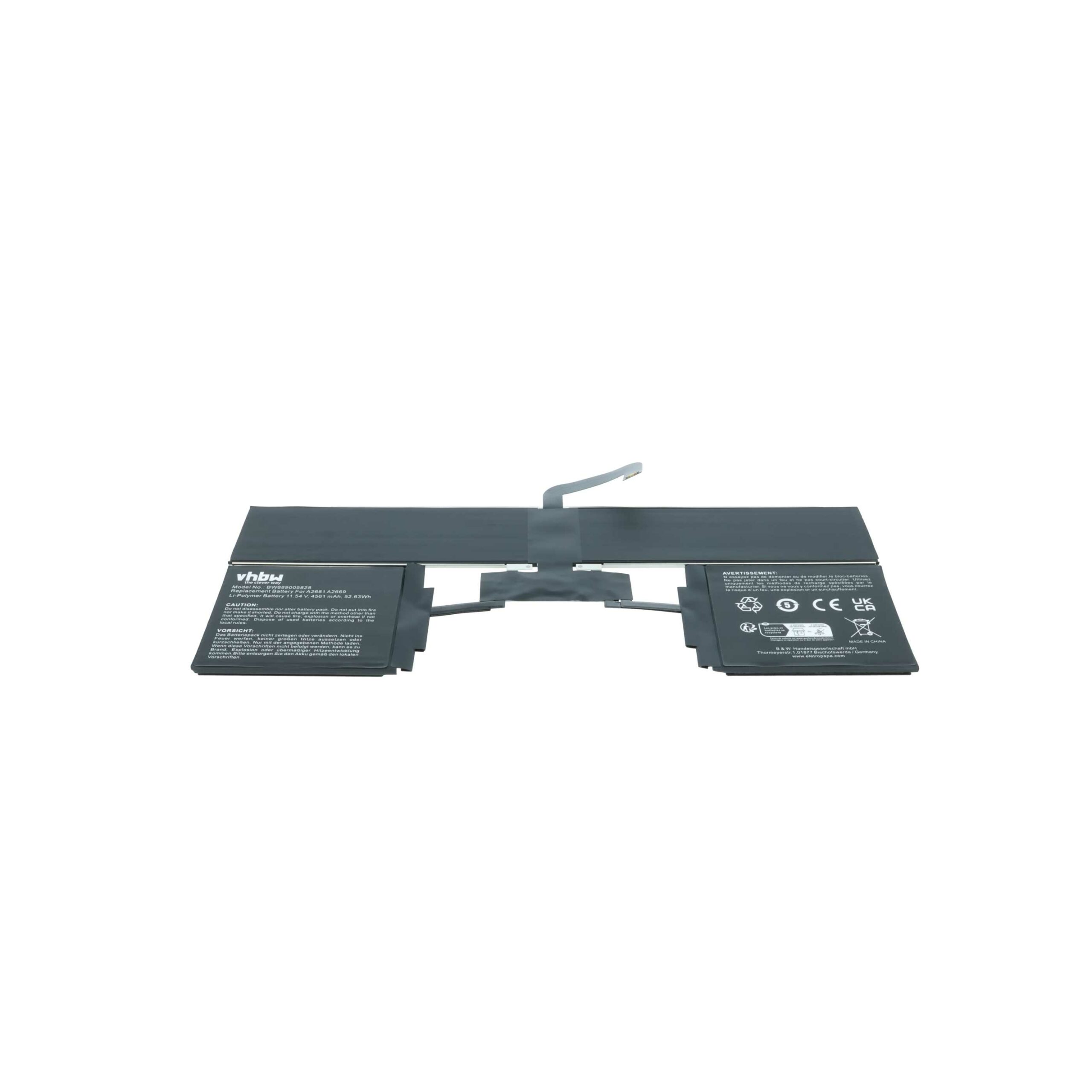 Bateria vhbw para Tablet Apple A2669 - 4561 mAh 11.54 V Li-polímero - Image 4