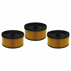 Pack 3x Filtro de Cartucho vhbw para Aspirador Kärcher 6.414-960.0, Preto/Amarelo