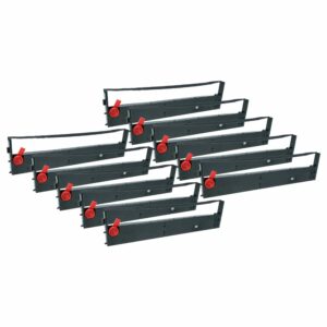 10x Fita de Tinta para Impressora Matricial Tally Genicom 062471 - vhbw Preta