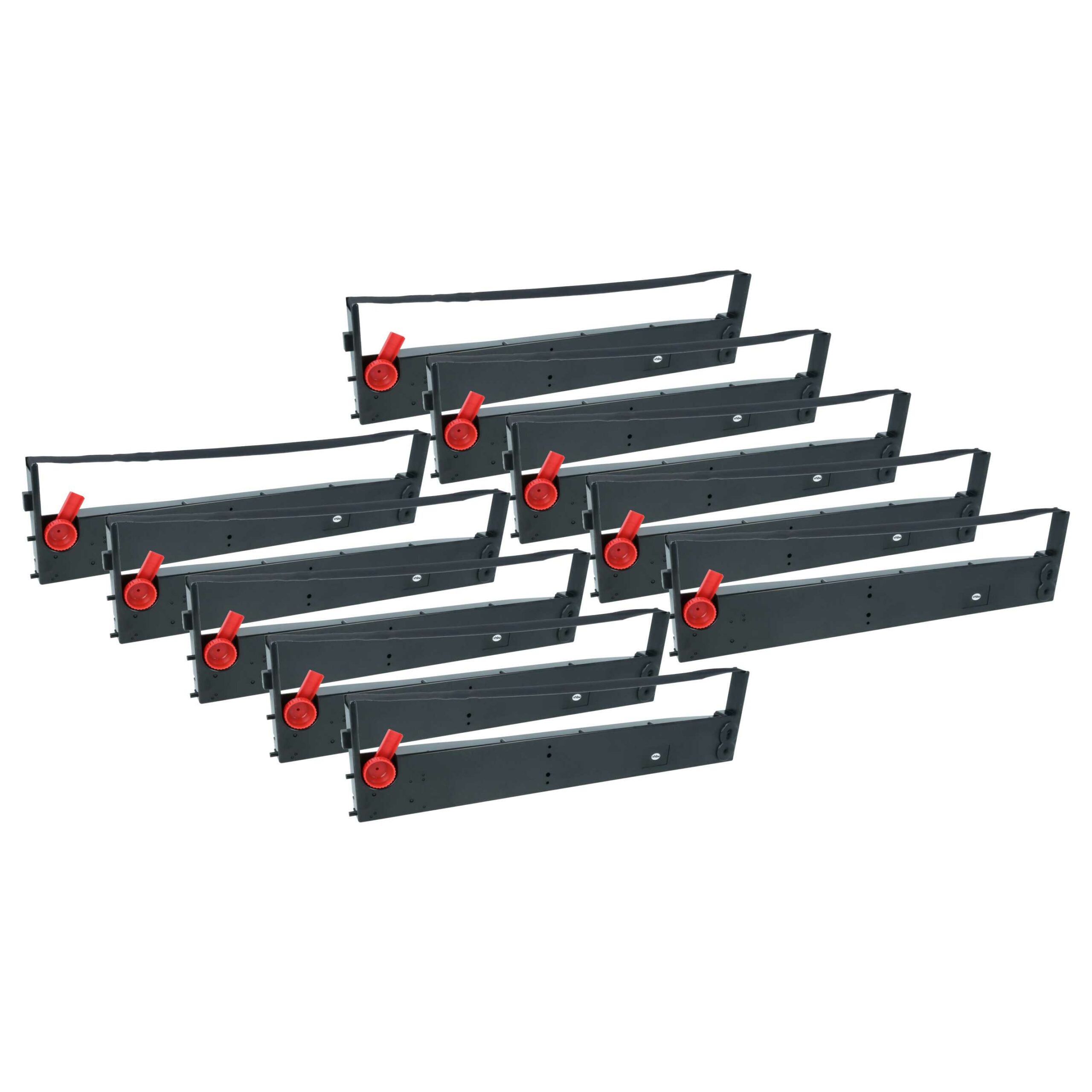 10x Fita de Tinta para Impressora Matricial Tally Genicom 062471 - vhbw Preta