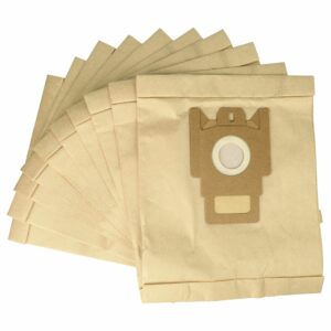 10x Sacos de Papel para Aspirador Hoover e Miele Silver Magic - vhbw