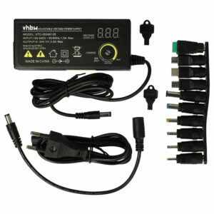 Adaptador de Alimentação Universal vhbw com 10 Conectores - 5 a 24 V