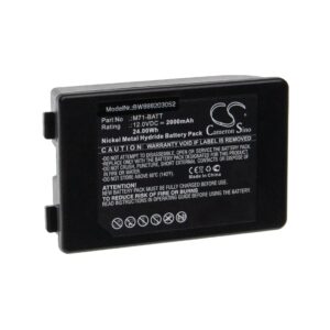 Bateria para Impressora Brady M71-BATT - 2000 mAh 12 V NiMH vhbw