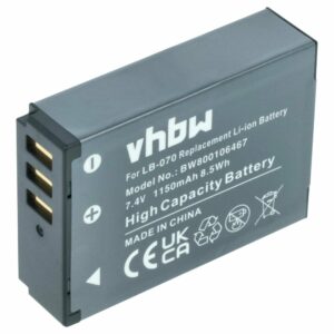 Bateria vhbw para Kodak LB-070 - 1150mAh, 7.4V, Li-Ion