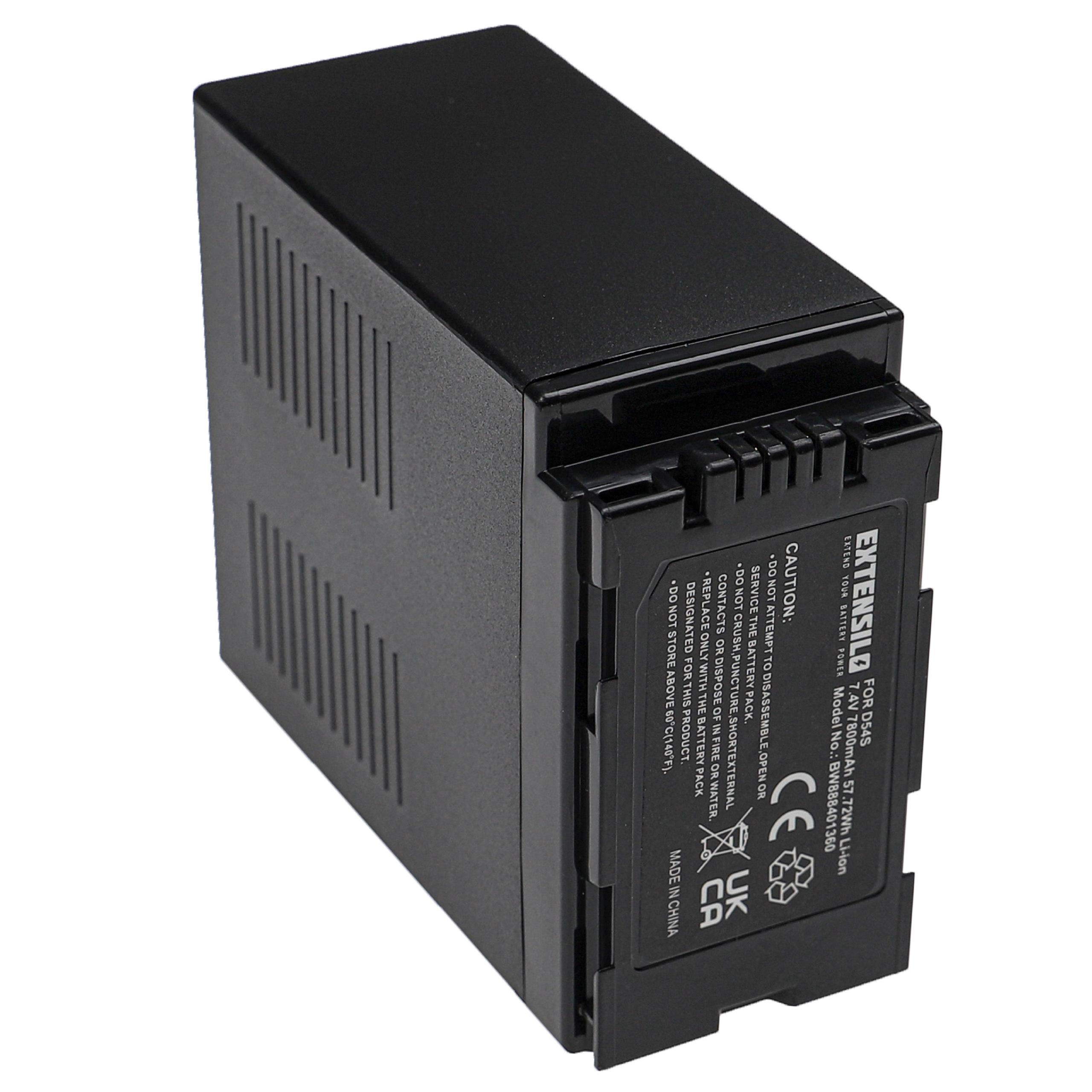 2x Bateria para Videocâmera Hitachi DZ-BP28, DZ-BP16 - EXTENSILO 7800 mAh 7.4V Li-Ion - Image 3