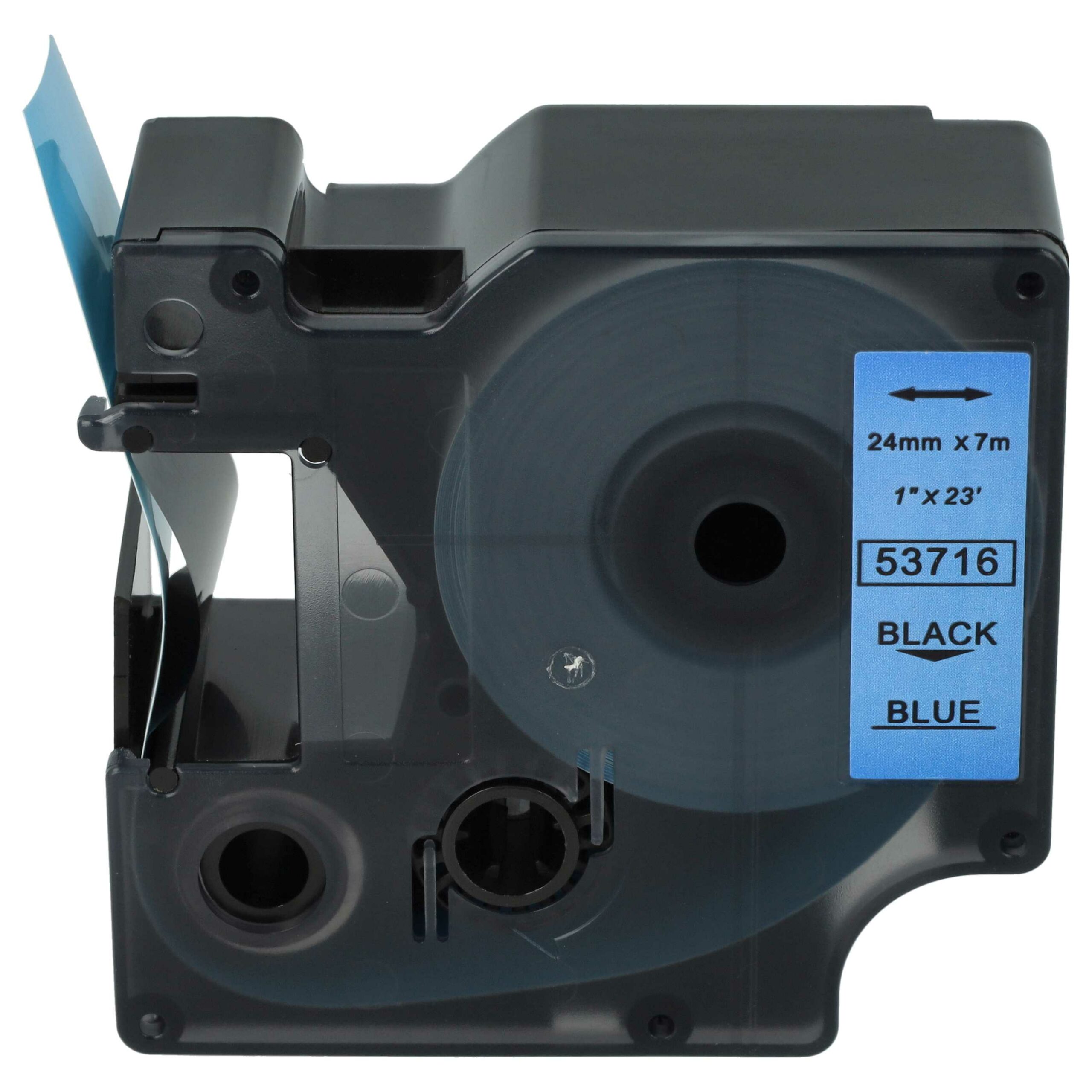 Fita de Etiquetas Compatível com Dymo 53716, D1 - 24 mm Preto sobre Azul - Image 3