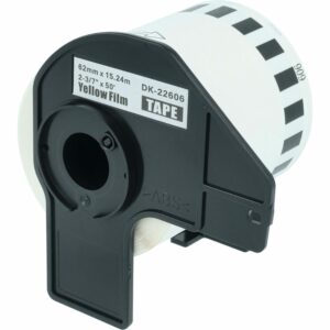 Rolo de Etiquetas compatível com Brother DK-22606 - Premium 62 mm x 15,24 m + Suporte