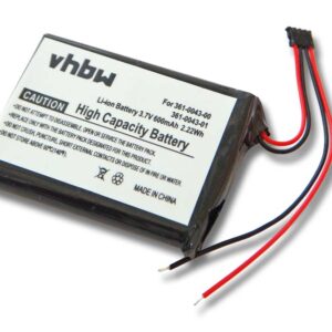 Bateria GPS Garmin compatível com 361-0043-00, 361-00043-00, 361-0043-01, 361-00043-01 - 600mAh, 3.7V