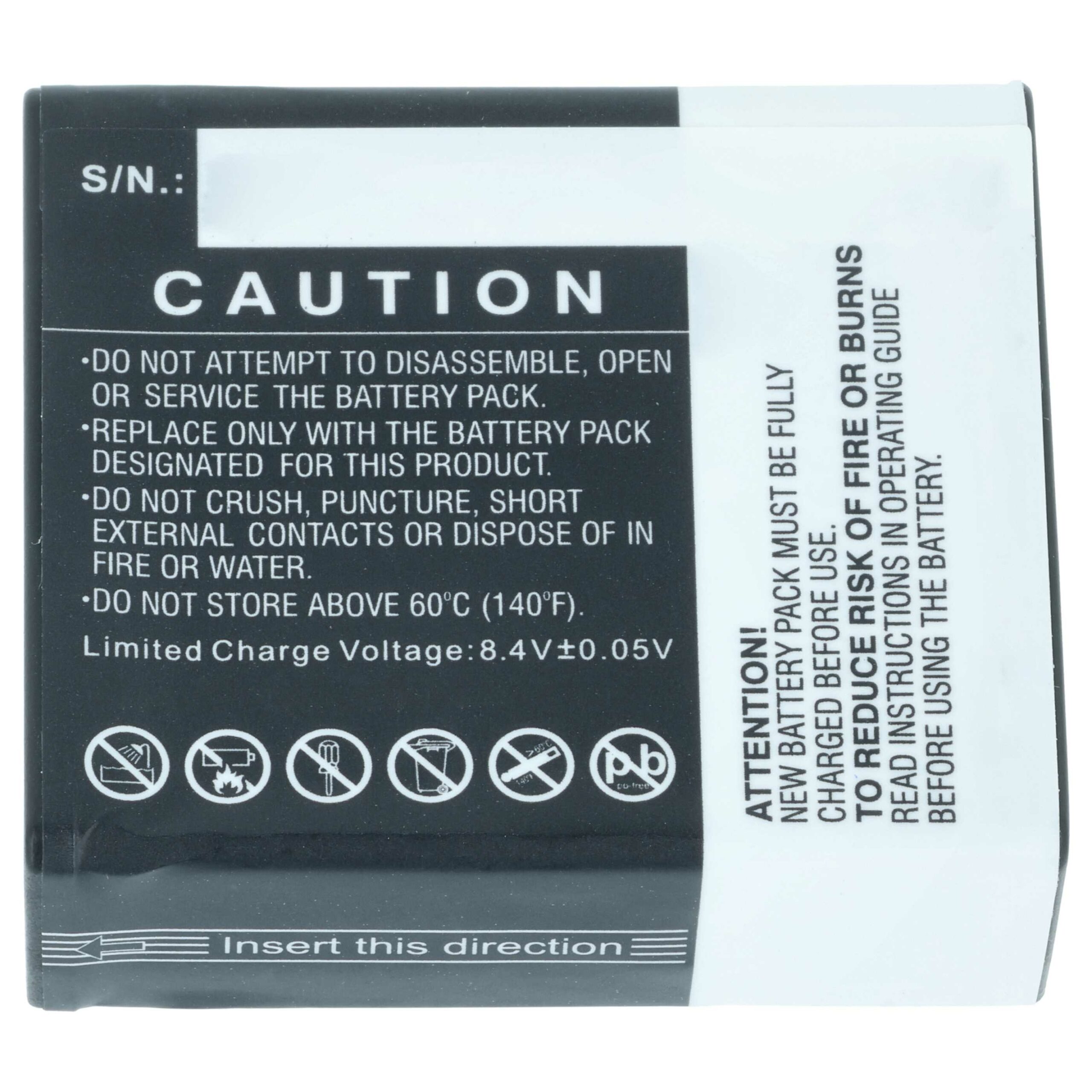 Bateria vhbw para Leica BP-DC15E, BP-DC15 - 980mAh, 7.4V, Li-Ion - Image 4