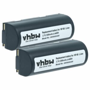 Bateria de substituição vhbw para Epson EU95 - 1200mAh, 3.7V, Li-Ion (Pack 2x)