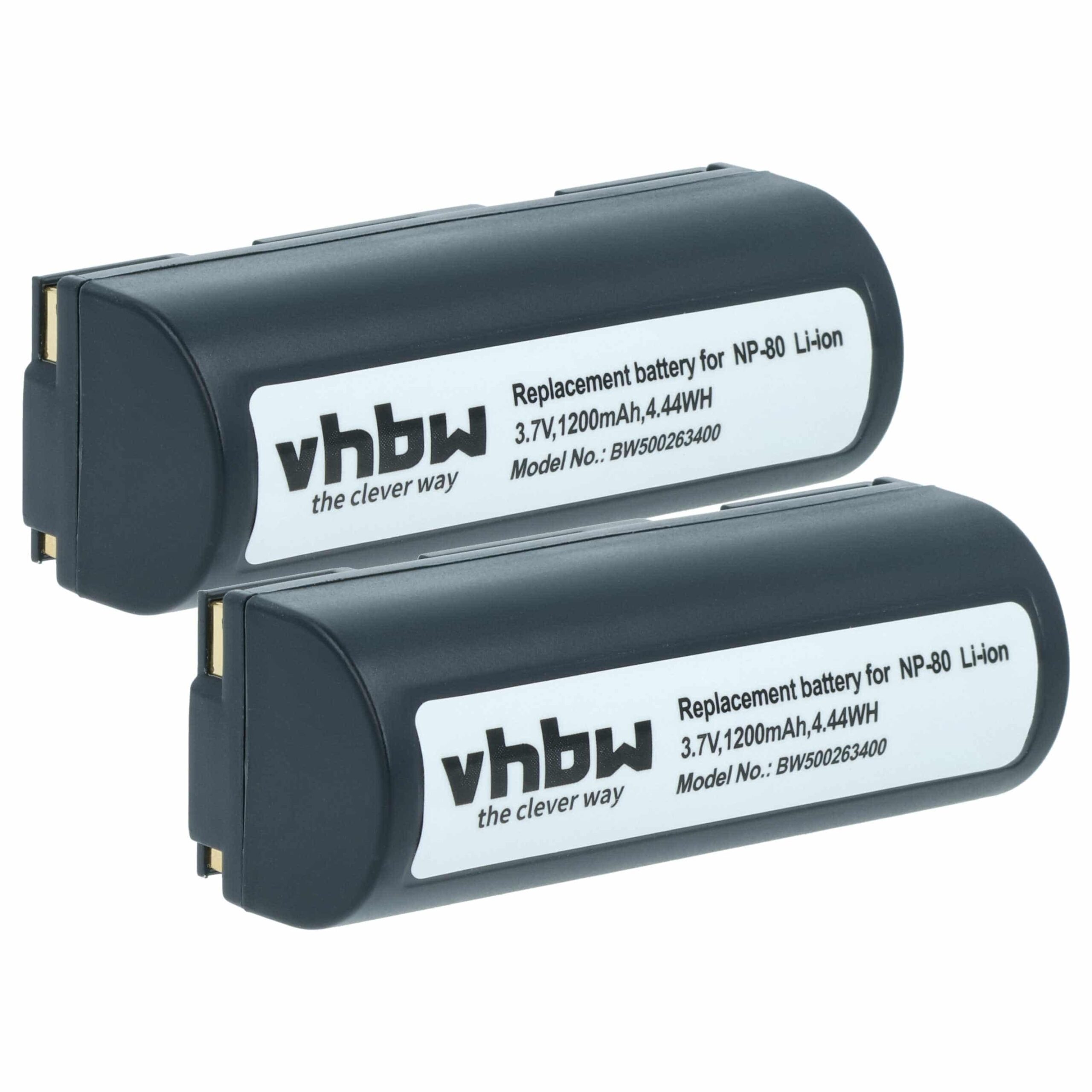 Bateria de substituição vhbw para Epson EU95 - 1200mAh, 3.7V, Li-Ion (Pack 2x)