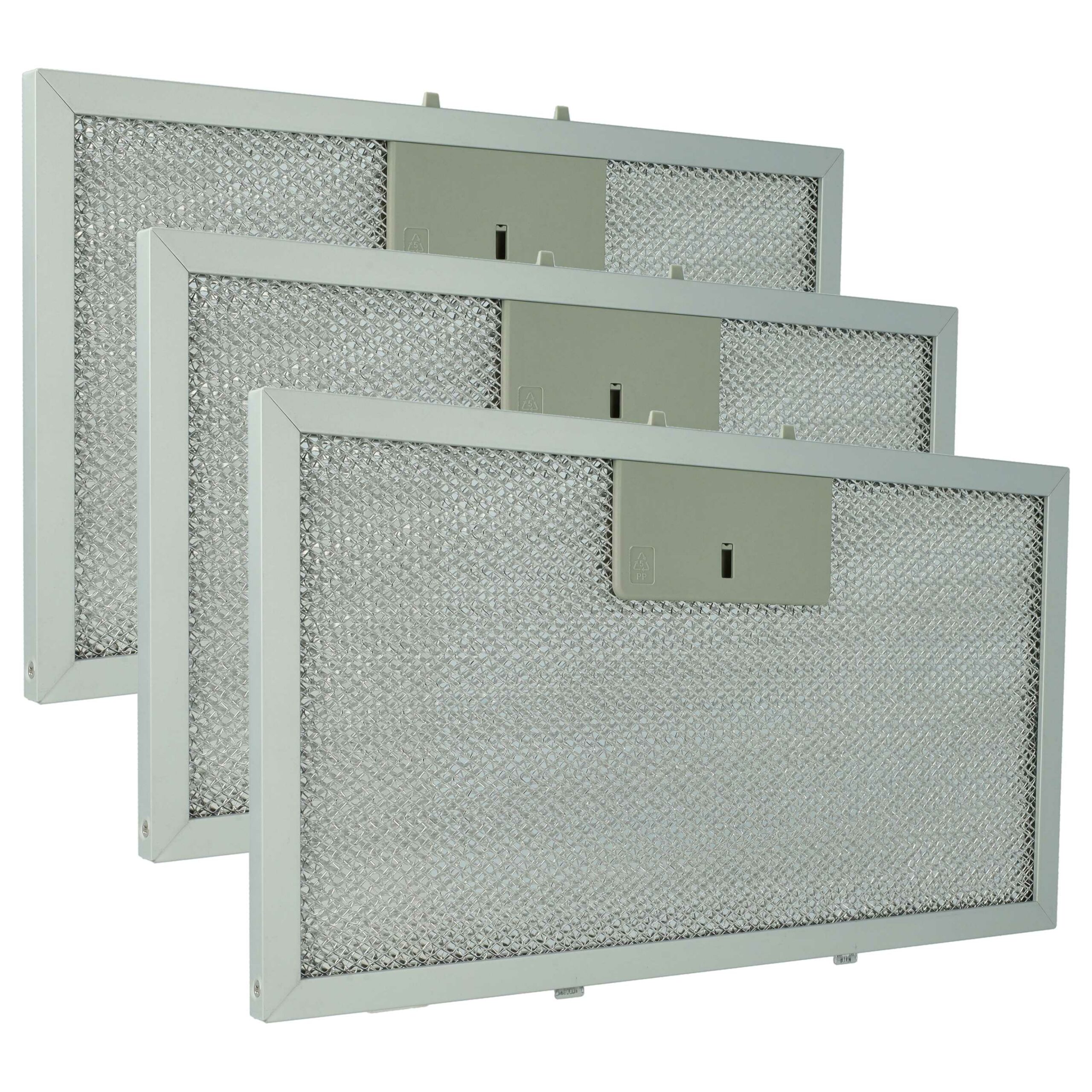 Filtro de Gordura Metálico de Longa Duração 3x vhbw para Klarstein 10034874
