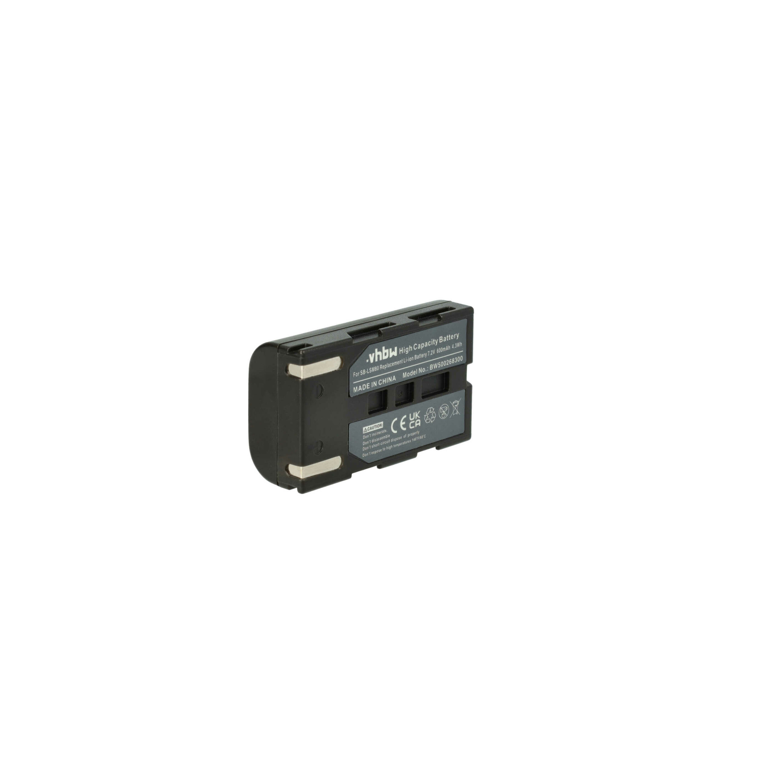 Bateria para Videocâmara Samsung vhbw - 3x Bateria 600 mAh 7.2V Li-Ion (SB-LSM160, SB-LSM320, SB-LSM80) - Image 3