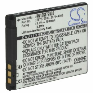 Bateria de Substituição vhbw para Sagem 194/07 SN4 - 750 mAh 3.7V Li-Ion