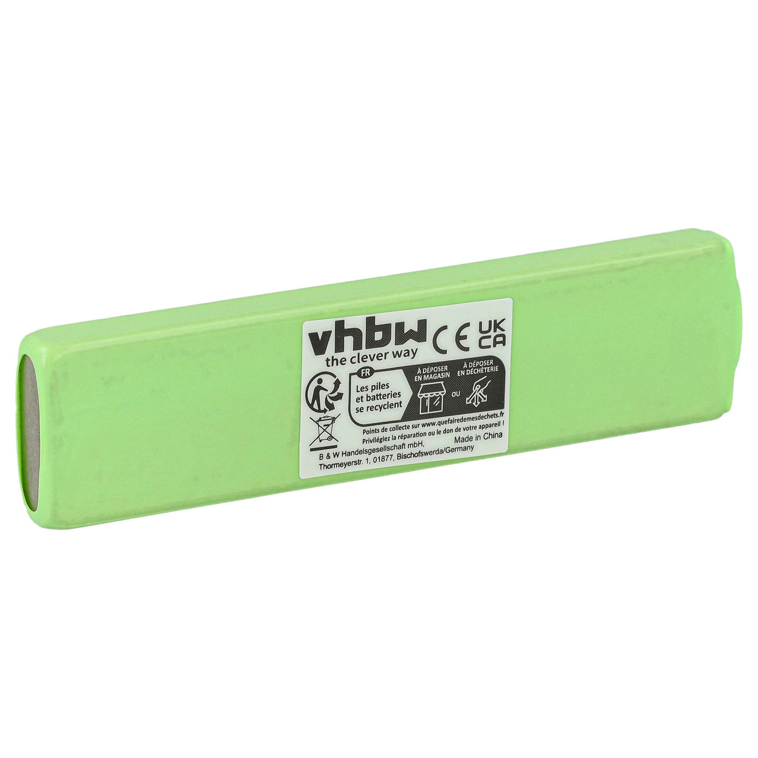 Célula de Bateria NiMH 1100 mAh 1.2V vhbw - Compatível com Aiwa MHB-901 (Conjunto de 10) - Image 2