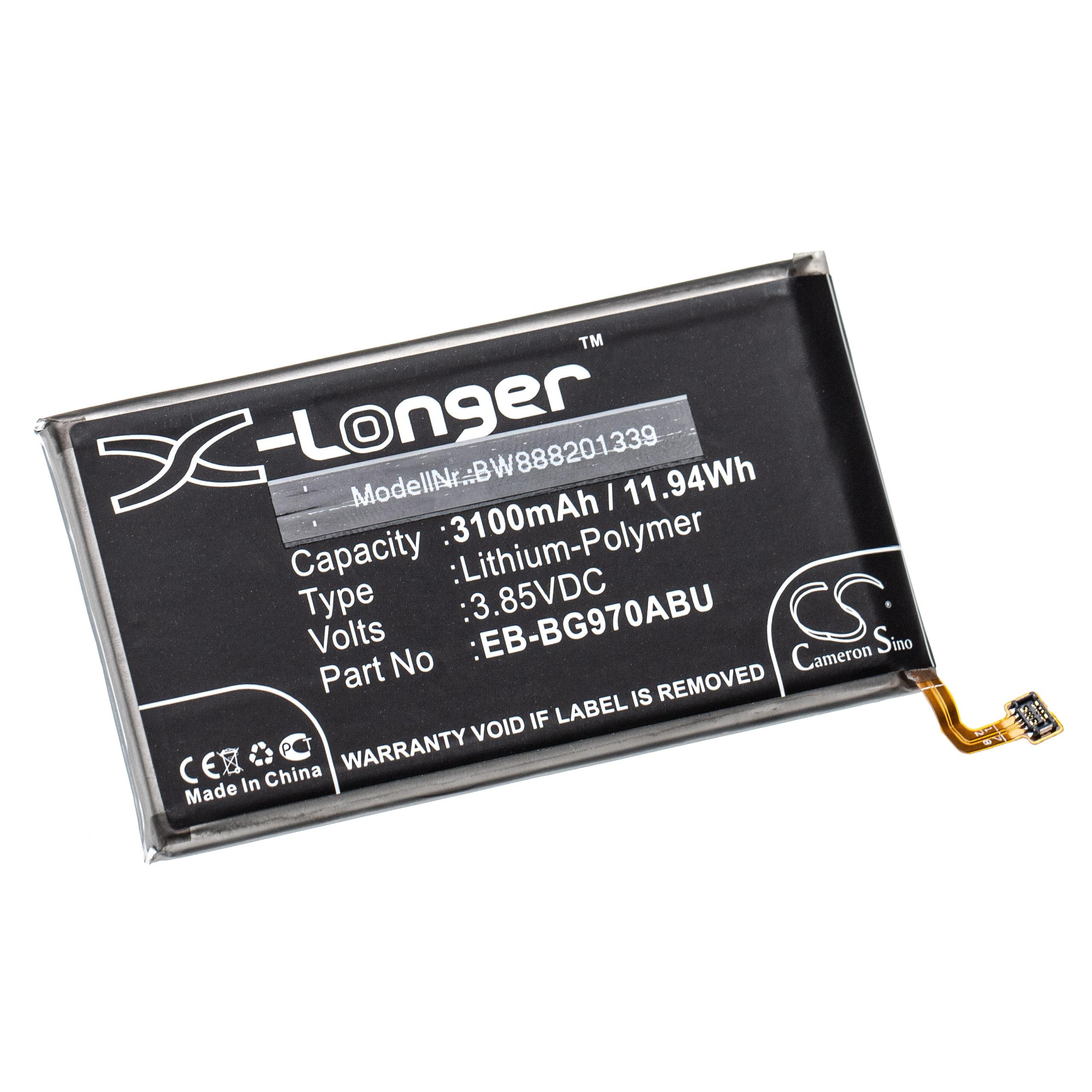 Bateria para Samsung EB-BG970ABU - 3100 mAh 3.85 V Li-polymer vhbw