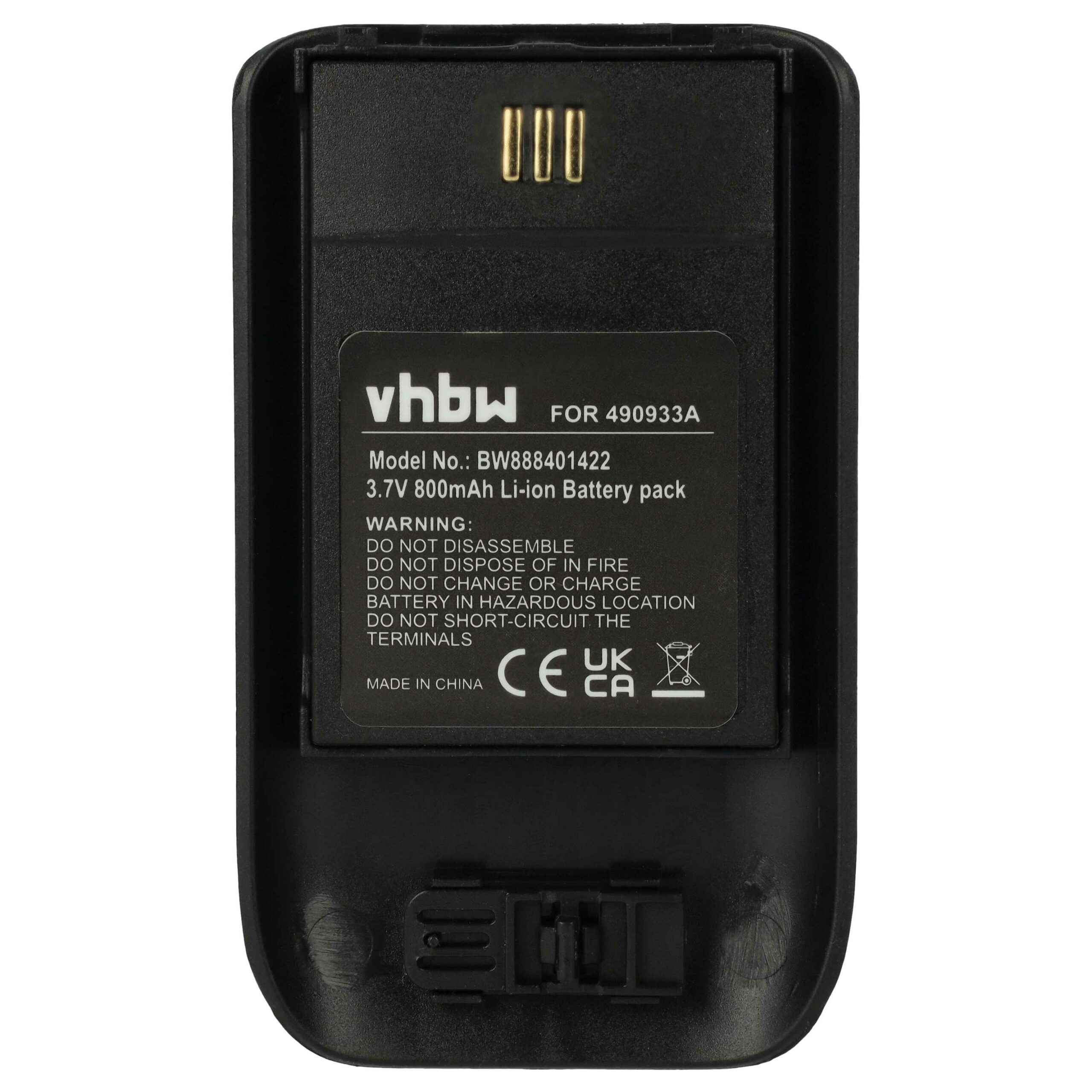 3 Baterias vhbw para telefone DECT Innovaphone/Mitel/Ascom - 800 mAh 3.7 V Li-Ion (substitui 490933A, 660497) - Image 3