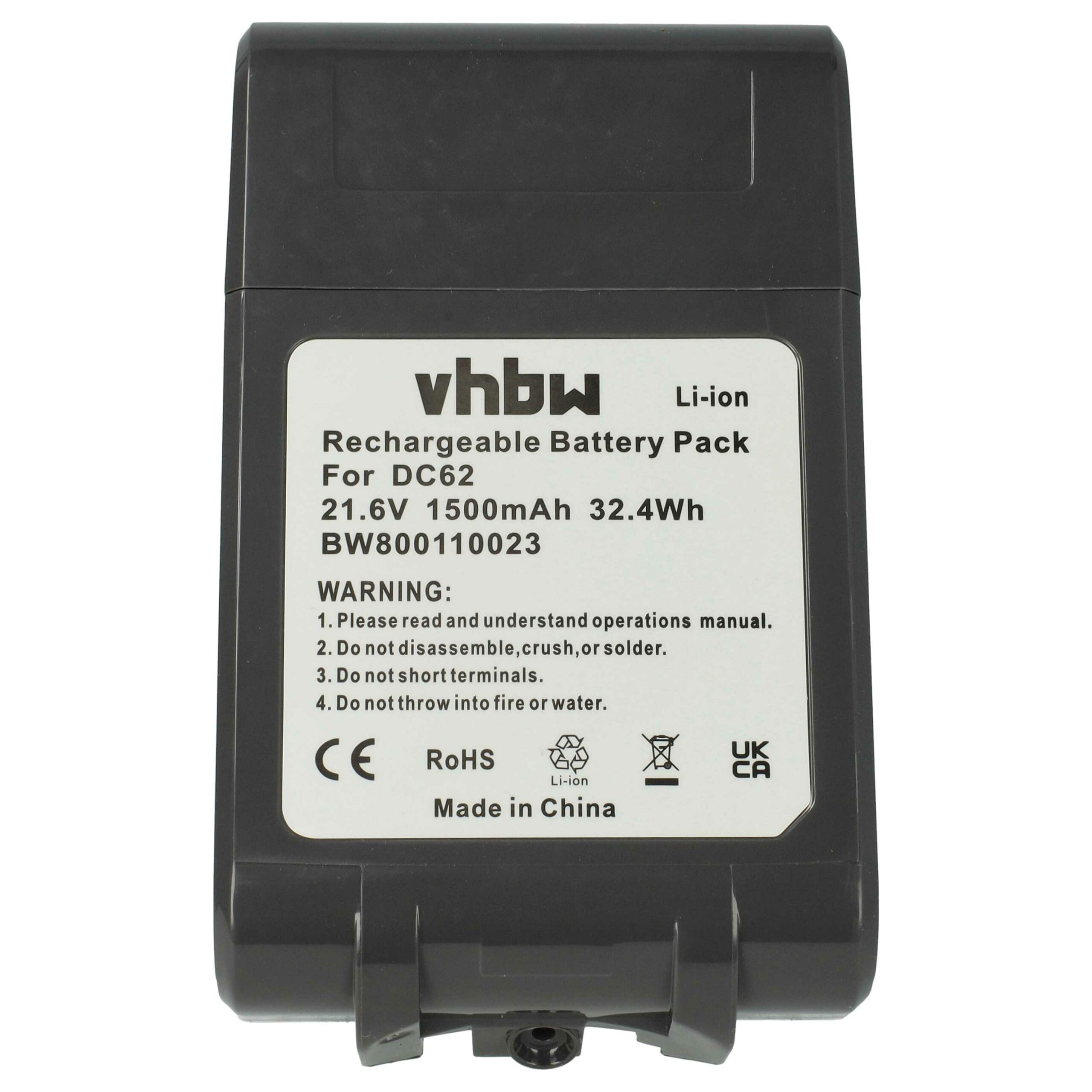Bateria vhbw para Dyson 21.6V 1500mAh Li-Ion - Compatível com 61034-01, 965874-01, 205794-01/04, 61034-03, 62350-07/02 - Image 3