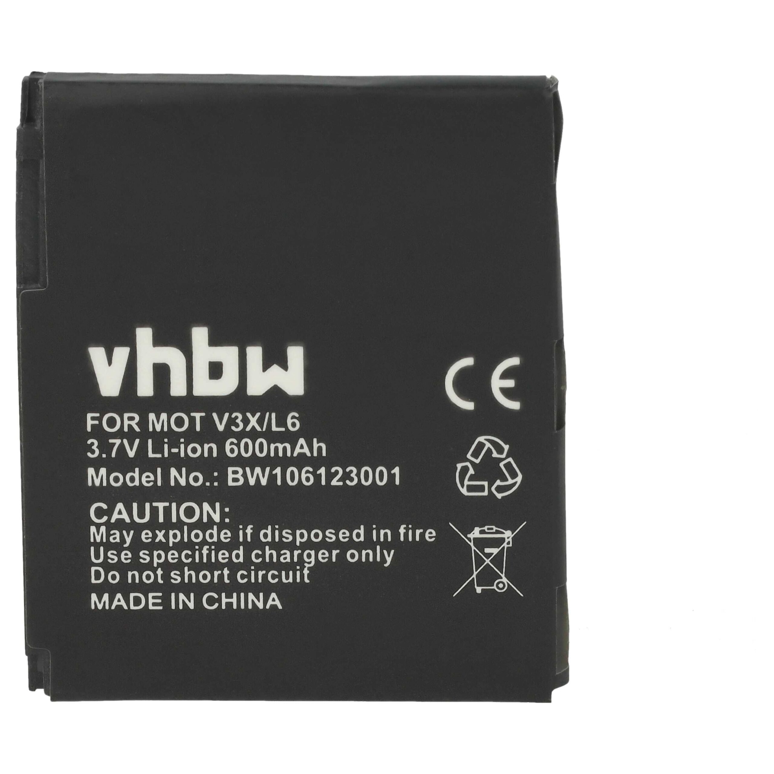 Bateria para Motorola BC50, SNN5779, CFNN1043, CFNN7007, 77865 - 600 mAh 3.7 V Li-Ion vhbw - Image 3