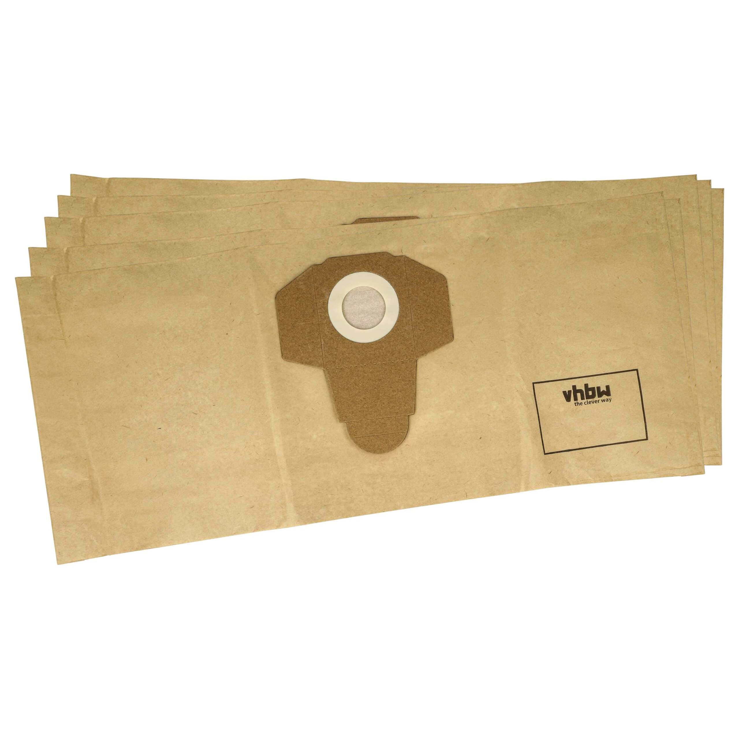 5x Saco para Aspirador Parkside 30250132 - Papel