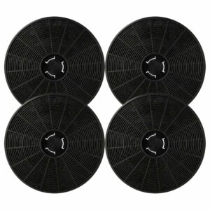 Filtro de Carvão Ativado vhbw para Klarstein 10035386 - Conjunto de 4 Unidades (16 cm)