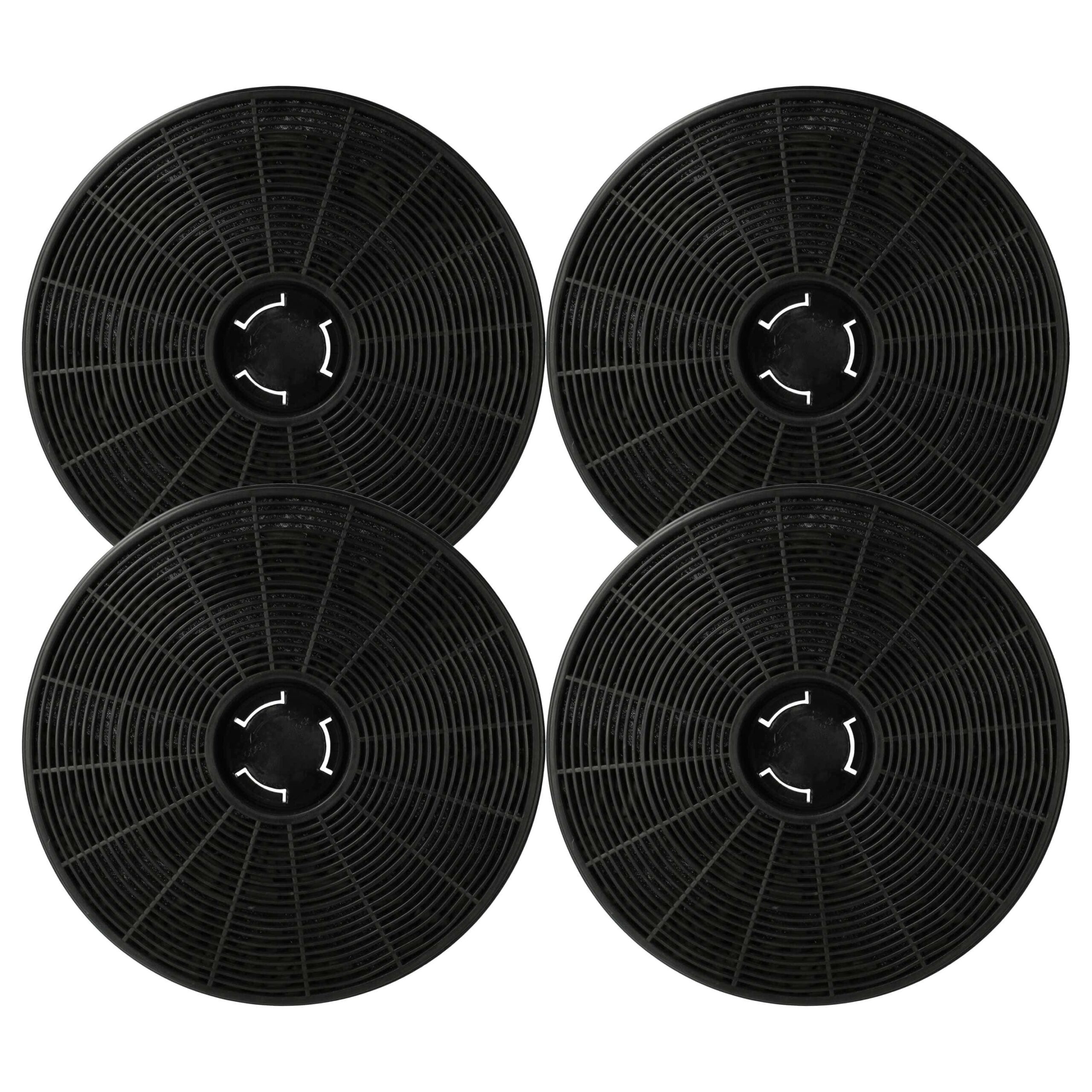 Filtro de Carvão Ativado vhbw para Klarstein 10035386 - Conjunto de 4 Unidades (16 cm)