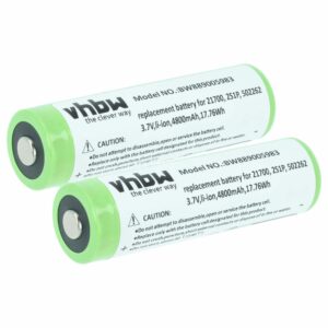 Bateria vhbw 2x 4.8 Ah 3.7 V Li-Ion para Lanterna Ledlenser 2S1P 502262