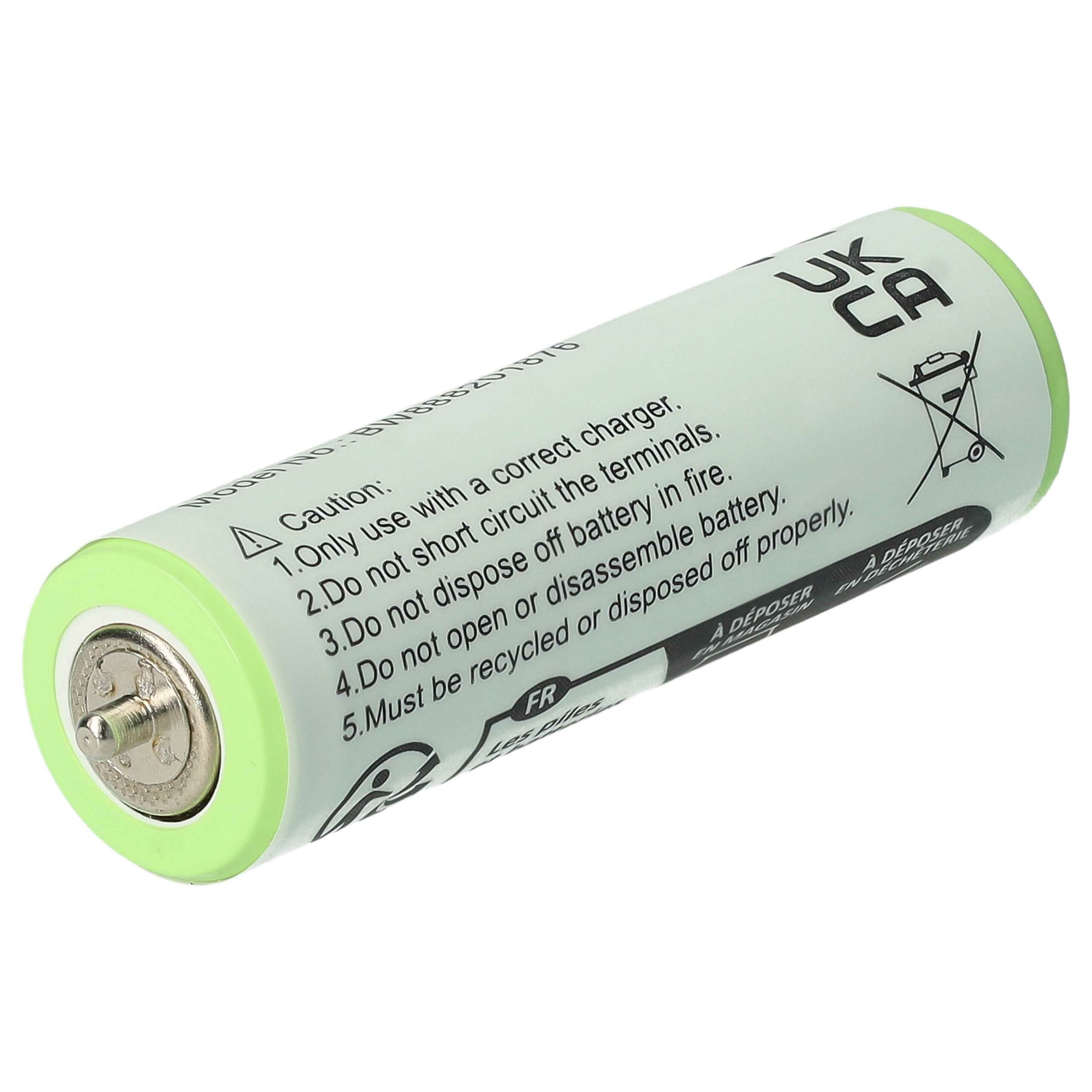 Bateria para Máquina de Barbear Braun compatível com 67030923, HR-AAUV, 7030923, 67030834, 67030165 - 1800 mAh 1.2 V NiMH - Image 3