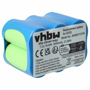 Bateria vhbw para Pellenc AP25 - 3000 mAh, 7.2 V, NiMH