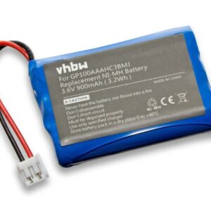 Bateria vhbw para Monitor de Bebé Audioline - 900 mAh 3.6 V NiMH (GP100AAAHC3BMJ)