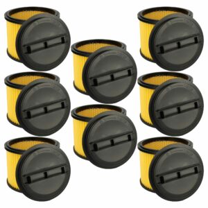 8x Filtro de Cartucho de Substituição vhbw para Aspirador Einhell e Ozito