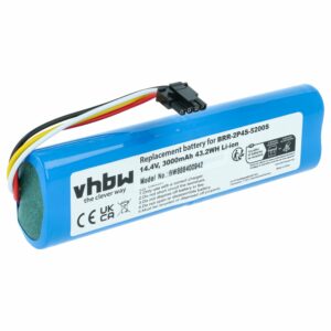 Bateria vhbw compatível com Dreame, Xiaomi, Xiaowa Mi Robot - 3000mAh, 14.4V, Li-Ion