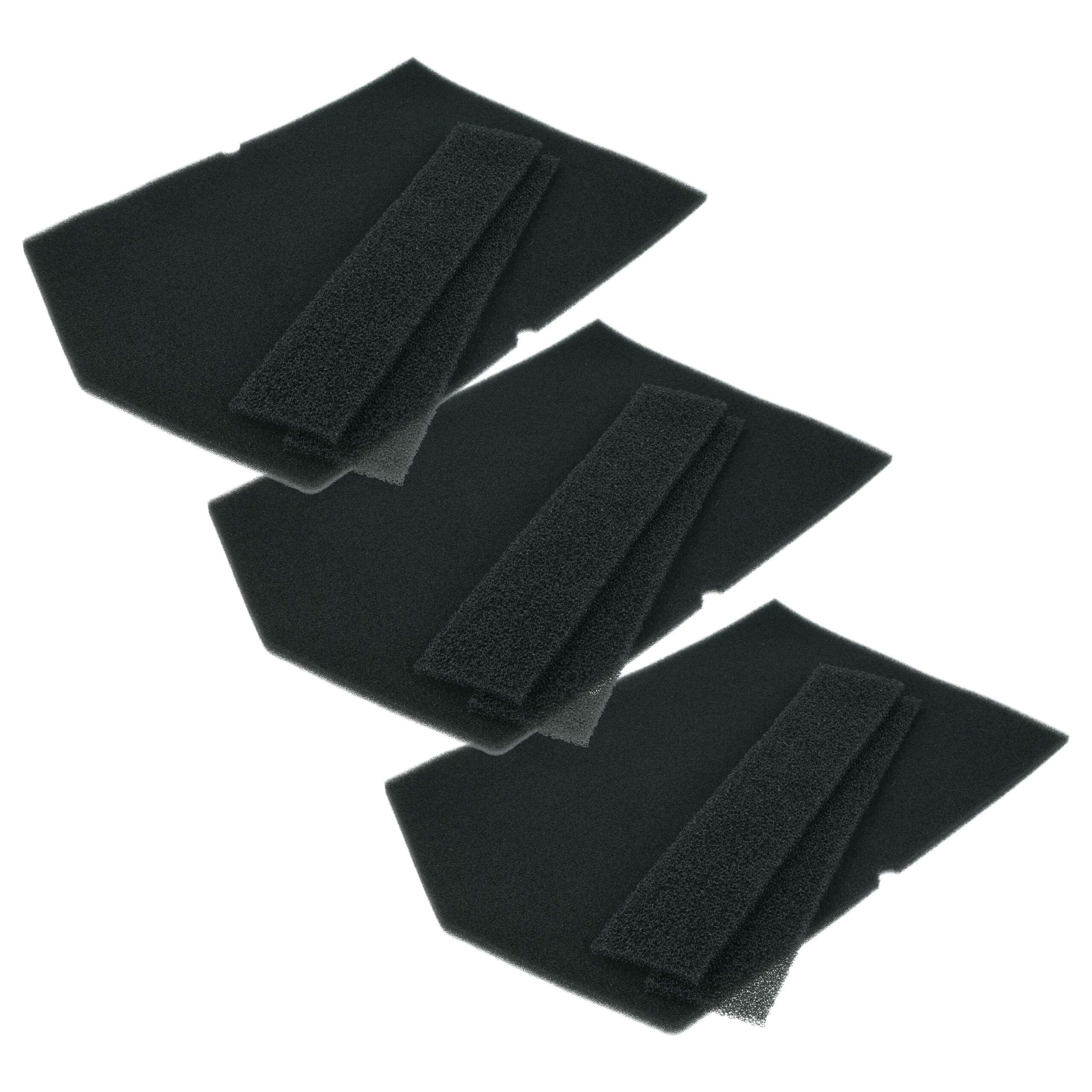 Conjunto de Filtros de Espuma (9x) Compatível com Secadora Miele 7358901, 9688381, 9057930 - vhbw