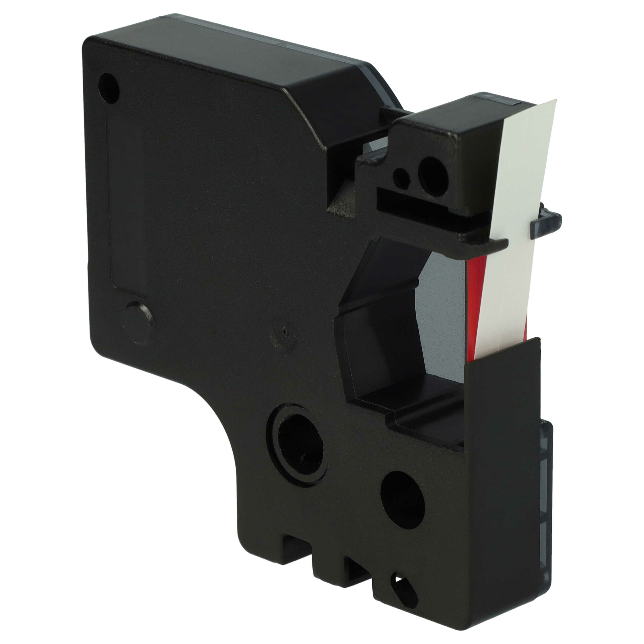 Fita de Etiquetas compatível com Dymo D1 40915 - 9 mm Vermelho sobre Branco - Image 4