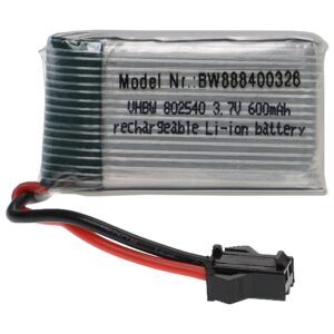 Bateria vhbw 600 mAh 3.7 V Li-Polymer SM-2P para Veículos Telecomandados