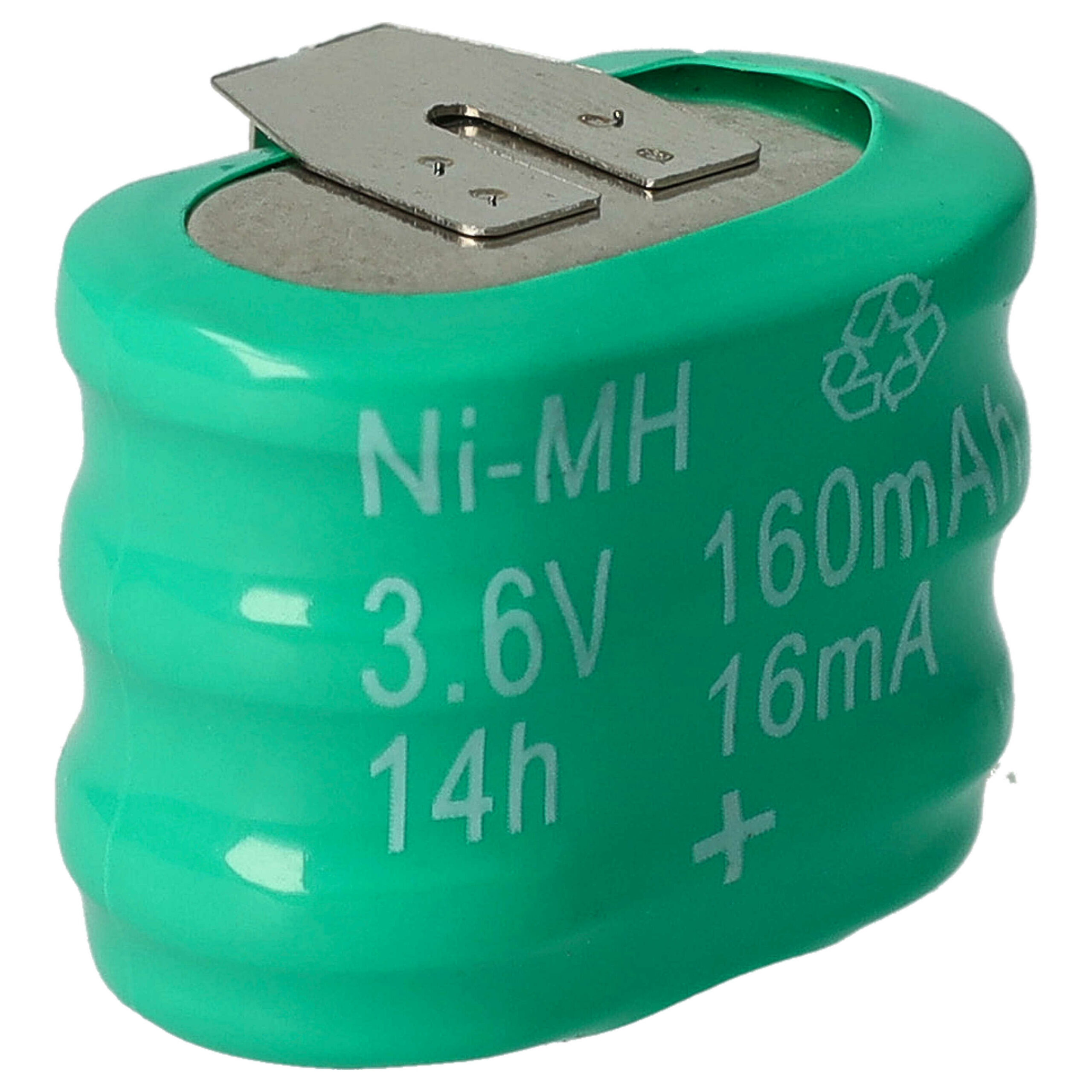 Bateria Recarregável Tipo 3/V150H 3 Pinos 150 mAh 3.6V NiMH vhbw - Image 2