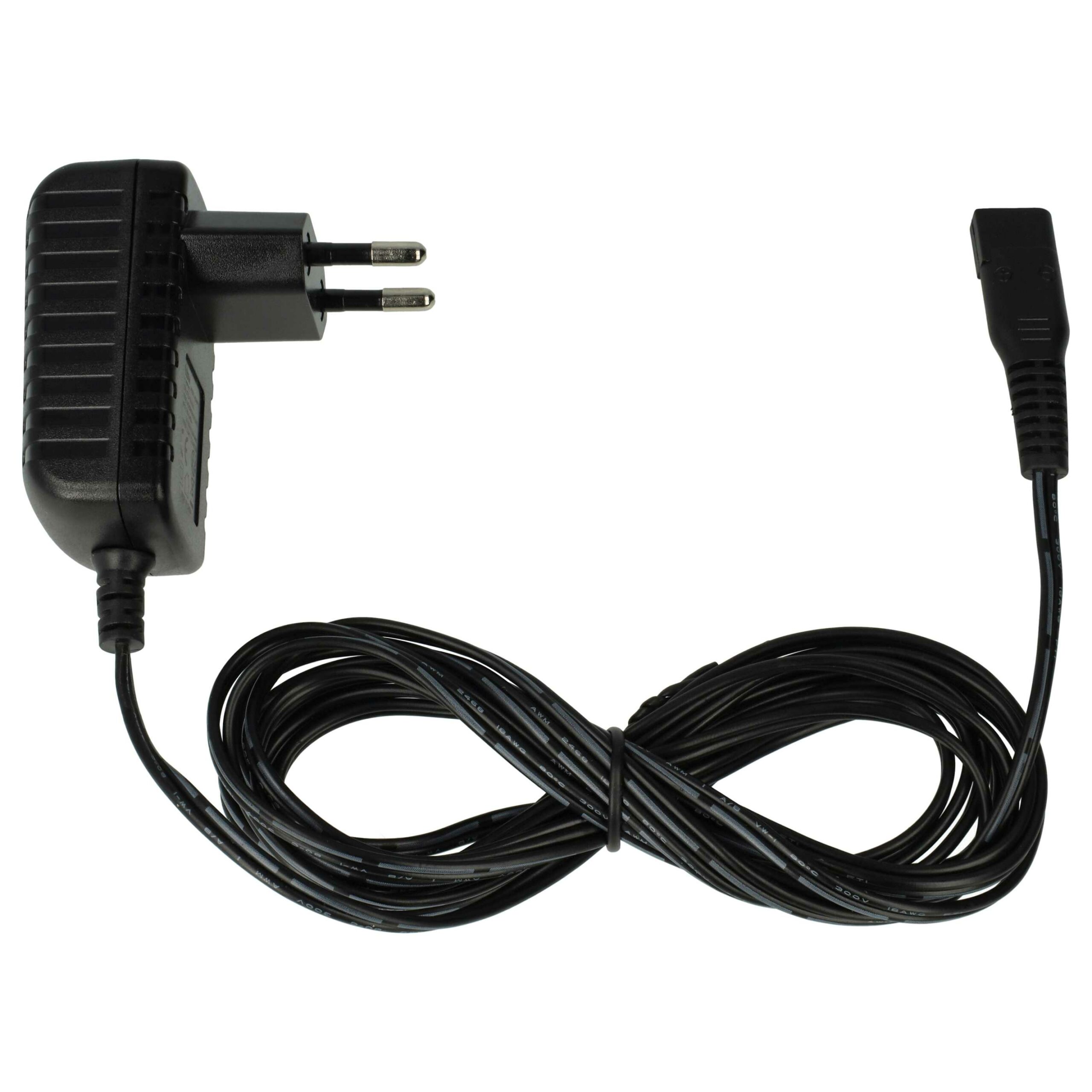 Adaptador de Corrente para Máquina de Cortar Cabelo Tondeo ECO Ceramic Plus Black - vhbw