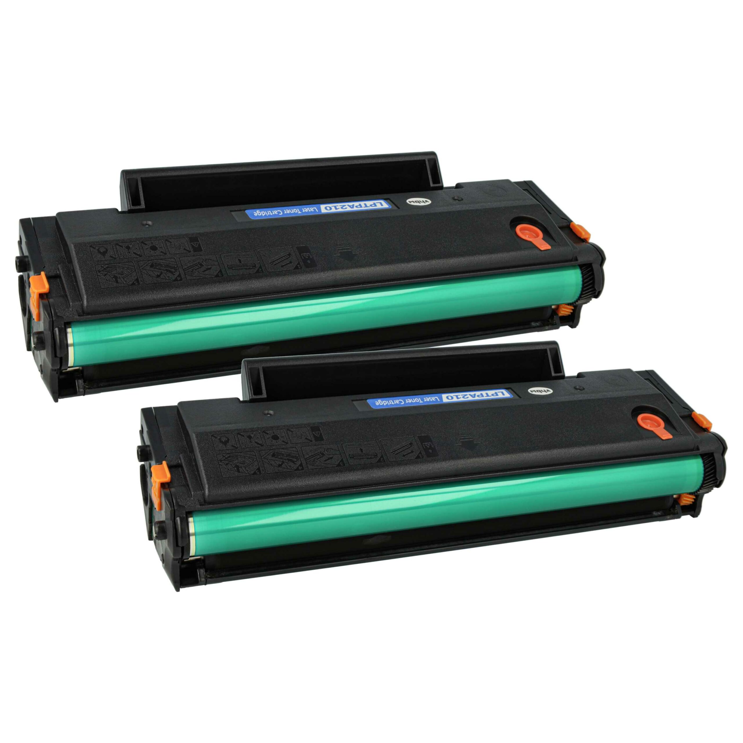 2x Toner vhbw compatível com Pantum PA-210, Preto