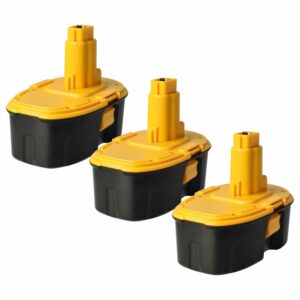Pack 3 Baterias vhbw para DeWalt DC9096, DE9039, DE9095, DC9099, DE9096 - 4000 mAh, 18 V, NiMH