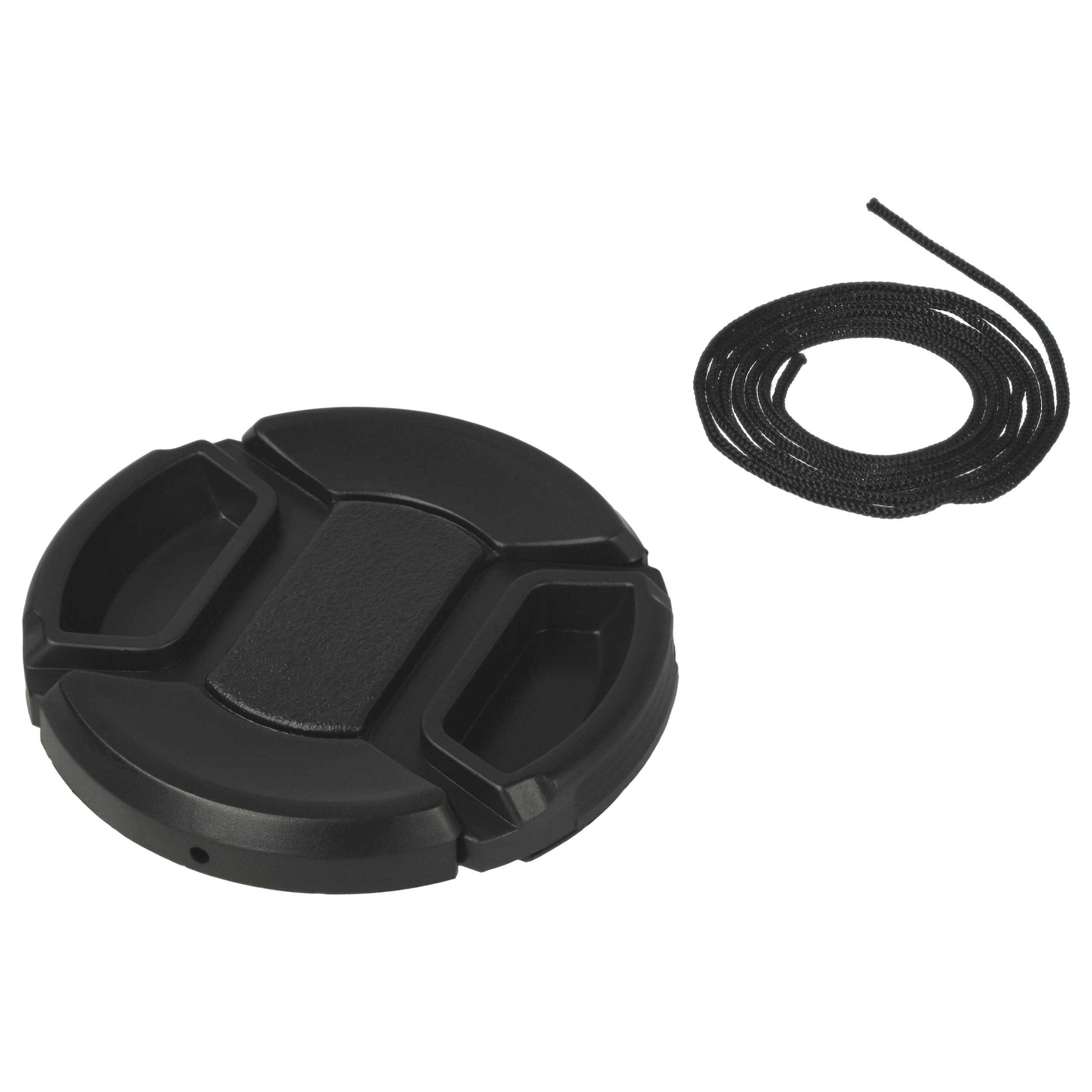 Capuchon de Objectiva 52 mm para Câmaras - com Pega Interior, Plástico, Preto