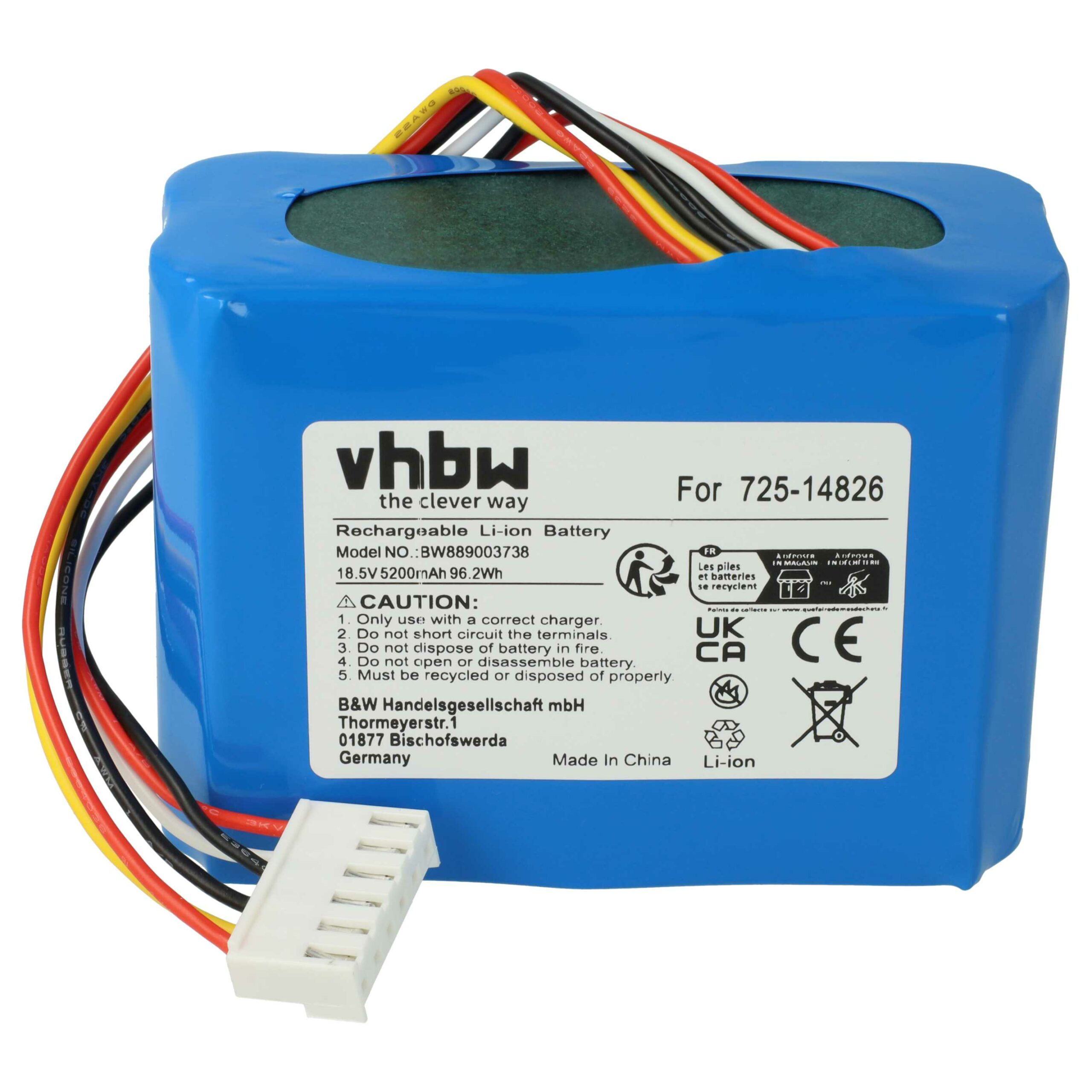 Bateria vhbw para Cub Cadet Robomow - 5200 mAh 18.5 V Li-Ion - Image 3