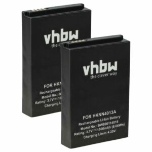Bateria para Rádio Motorola vhbw - Compatível com BT90, HKNN4013A, HKLN4440B, BT110, BT60, HKNN4013B - 1800 mAh 3.7 V Li-Ion (Pack 2 Unidades)