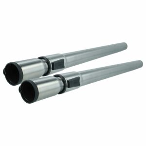 2x Tubo Telescópico para Aspirador Miele S8360, S 360, S 380 - 60-100cm - Preto/Prata vhbw