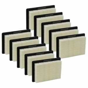 10x Filtros de Cartucho para Aspirador Bosch vhbw - Substituição 2607432046, 3165140790185, 4059952008400, 1.600.A00.2PS